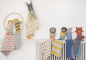 Preview: David Fussenegger Babydecke Juwel in der Puppe 'Bär' 70 x 90 cm Blau