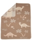 Preview: David Fussenegger Babydecke Juwel 'Dinos' 70 x 90 cm Chinchilla - Beige