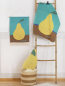 Preview: David Fussenegger Babydecke Juwel 'Birne' 70 x 90 cm Verde Mare
