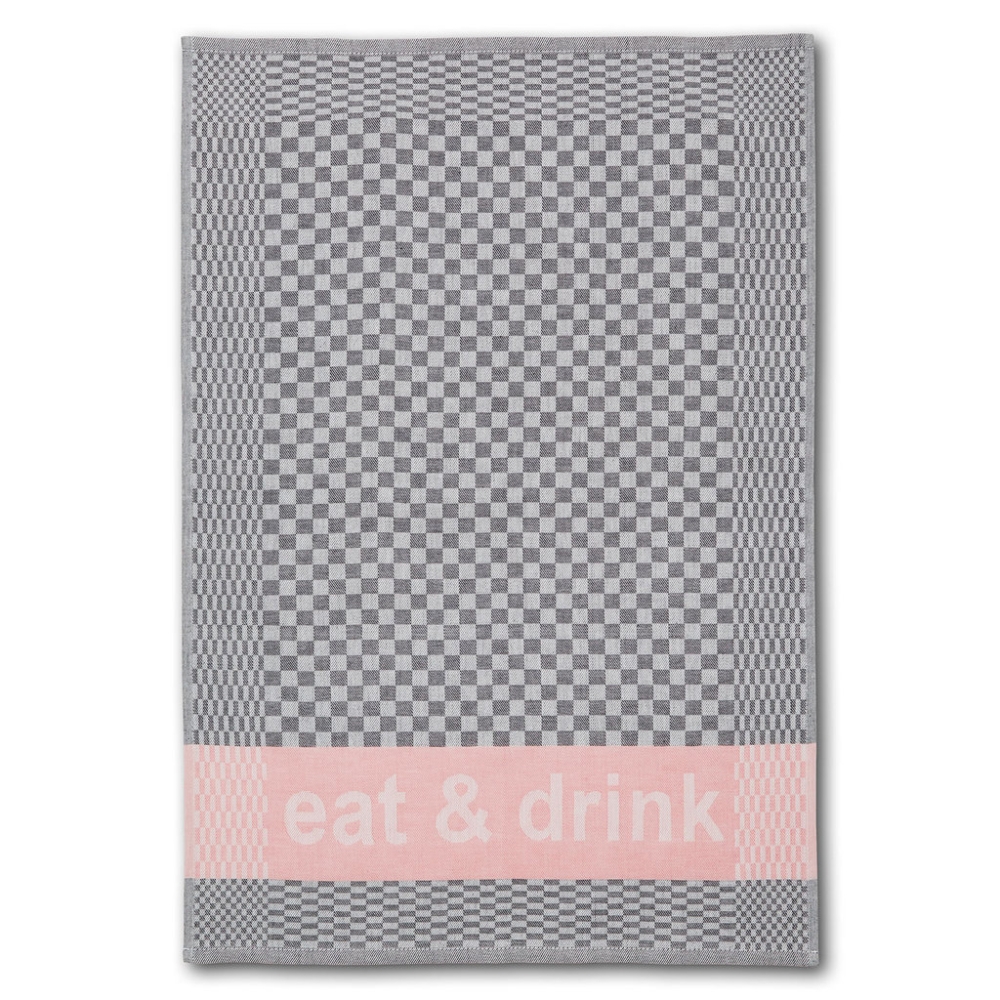 Dyckhoff Geschirrtuch 3-Set 'eat & drink' 50 x 70 cm