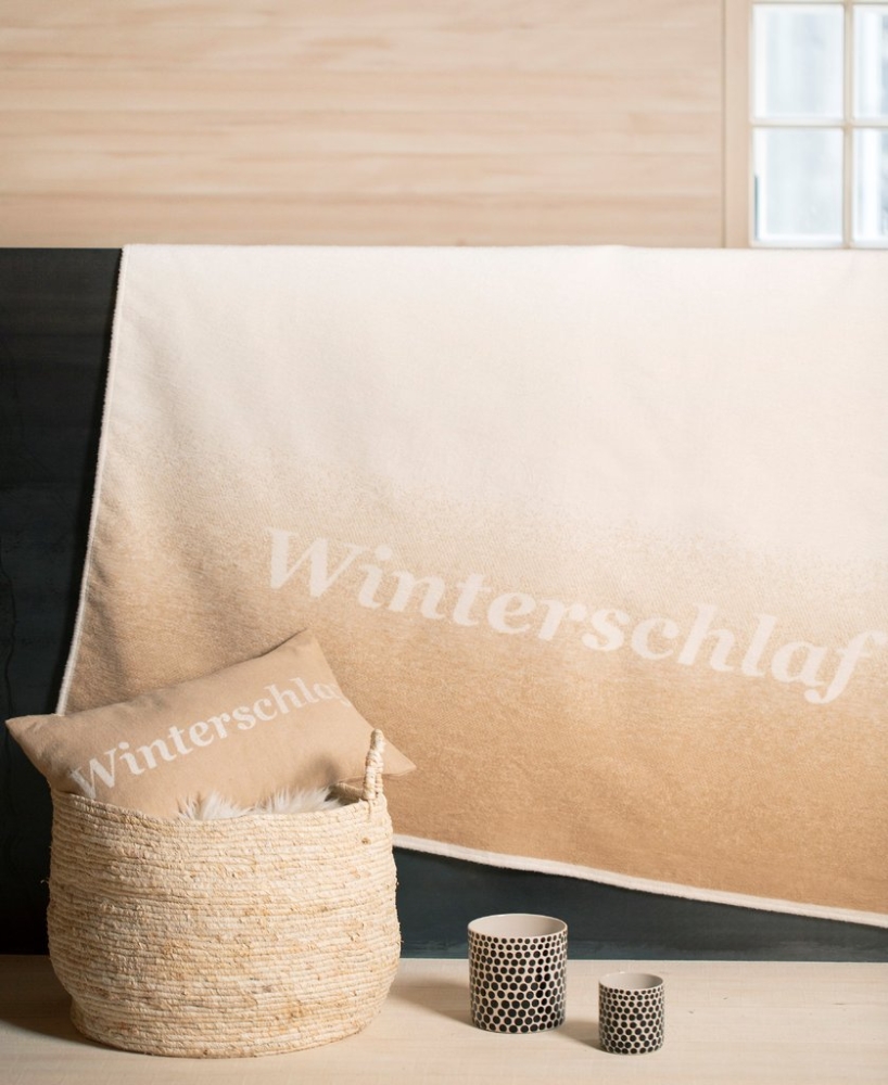 Preview: David Fussenegger Wohndecke Velvet 'Winterschlaf' 135 x 200 cm