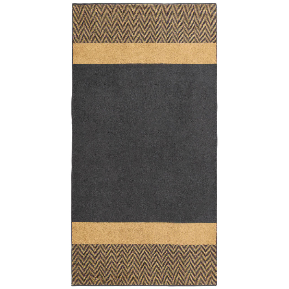 Dyckhoff Saunatuch 'Two-Tone Stripe' 100 x 200 cm Gold Farbe Gelb
