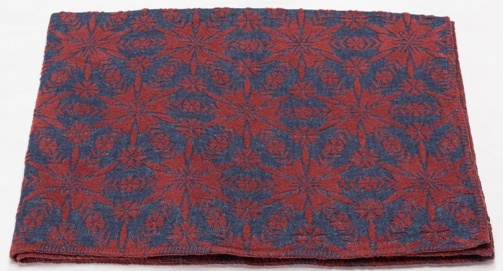 David Fussenegger Wohndecke Deco 'Brokat' 130 x 200 cm Rot