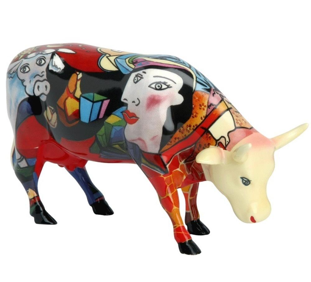 Hommage to Picowso's African Period - Cowparade Kuh Medium
