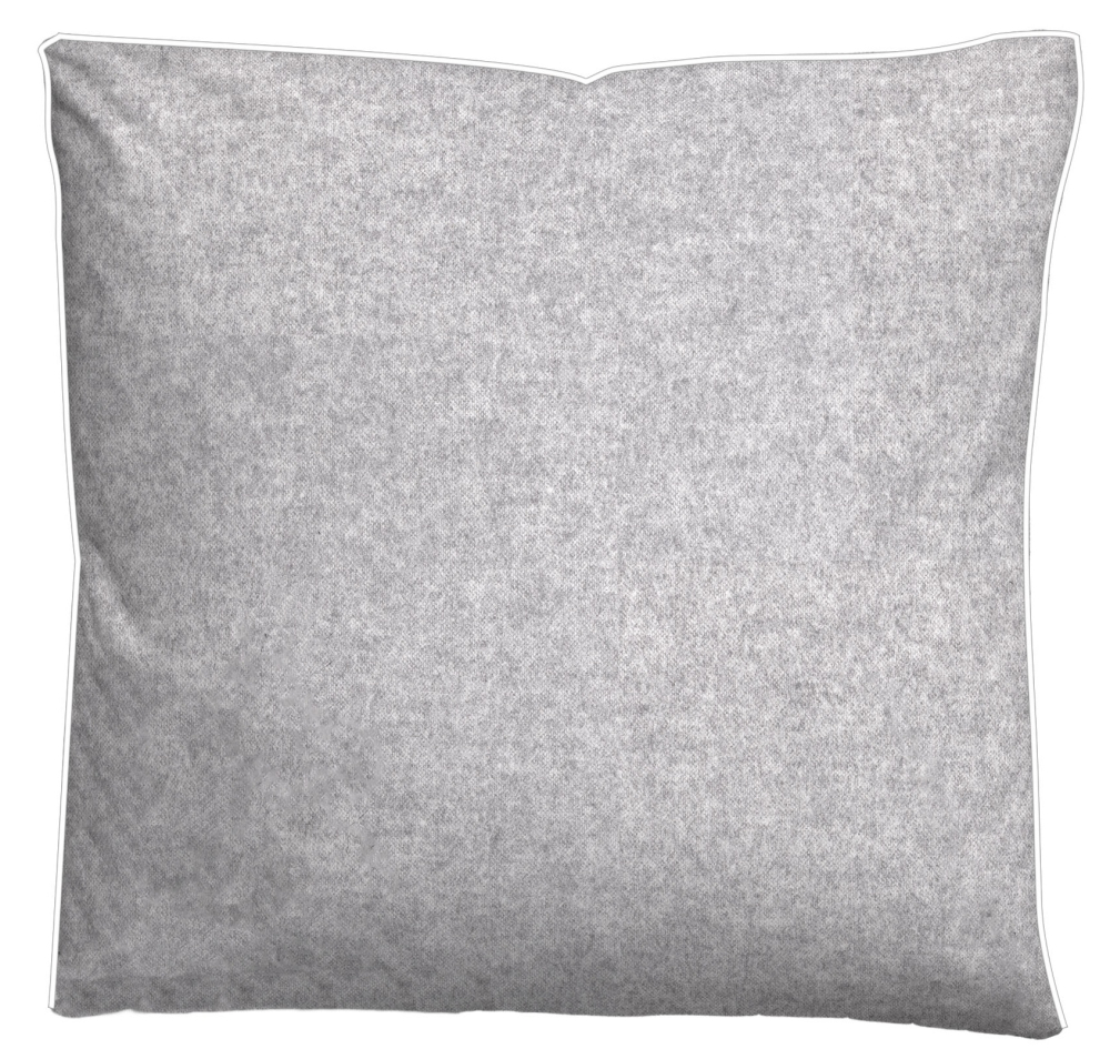 Preview: Biberna Melange- Flanell Bettwäsche 'Uni' 135 x 200 cm Dunkelgrün