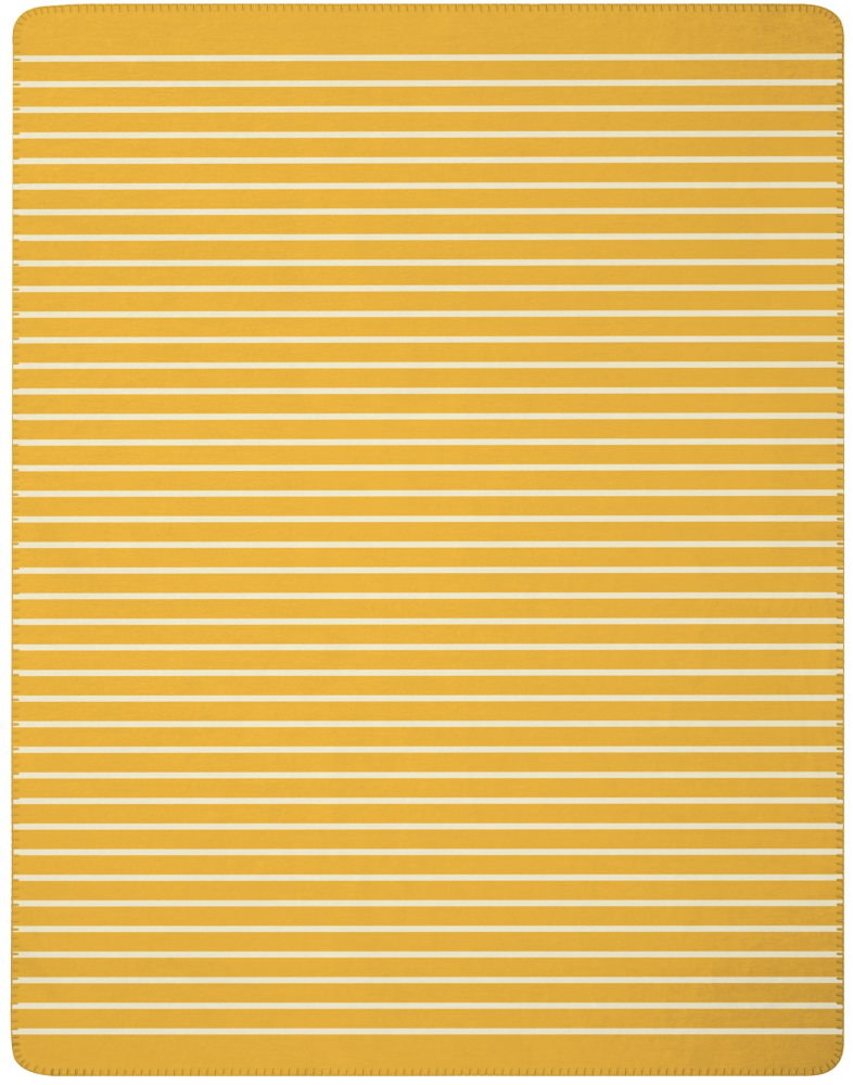 Biederlack Wohn- und Kuscheldecke 'Duo Line' 150 x 200 cm Gelb