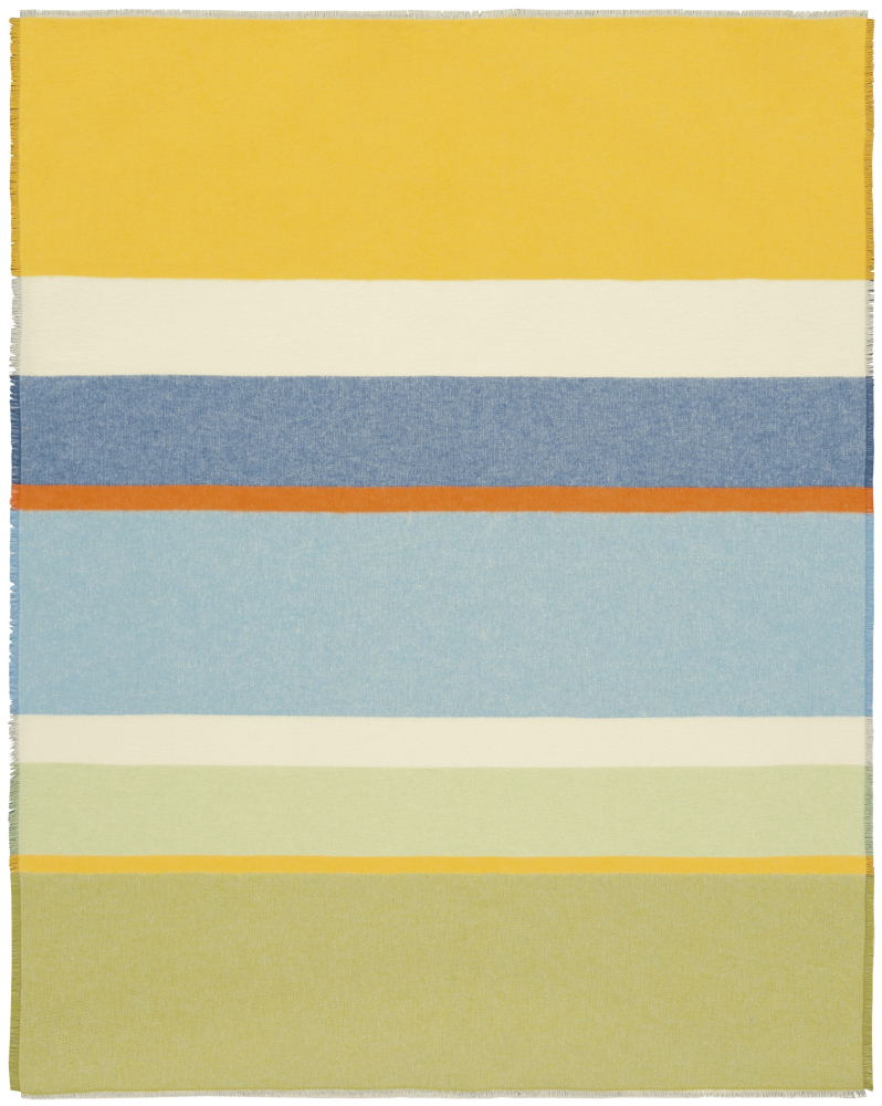 Biederlack Fransenplaid 'Fresh Stripe' 130 x 170 cm Bunt