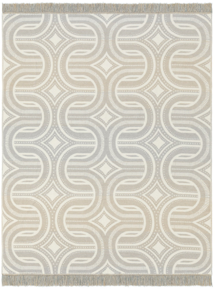 Preview: Biederlack Wohn- und Kuscheldecke 'Raw Texture' 150 x 200 cm Natur