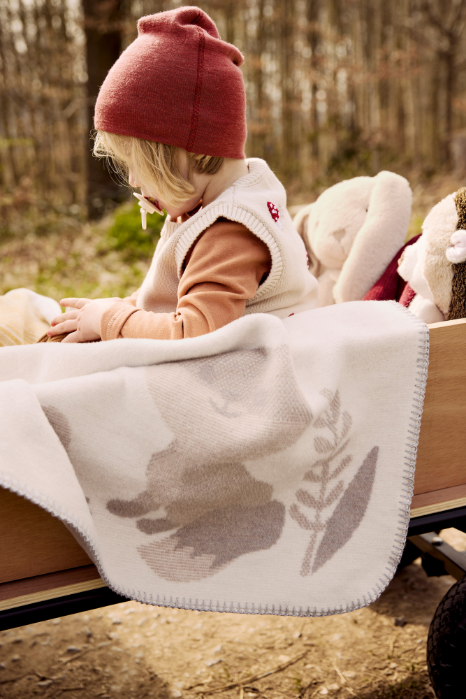 Biederlack Babydecke 'Foxy' 75 x 100 cm Natur