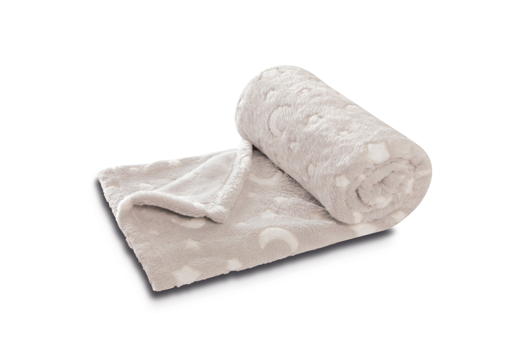 Biederlack Kuschelset Dream Team Hund 'Max' 75 x 100 cm Natur - Beige