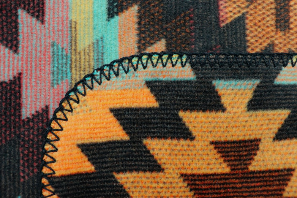 Preview: Biederlack Wohn- und Kuscheldecke 'Nomad Glow' 150 x 200 cm Bunt