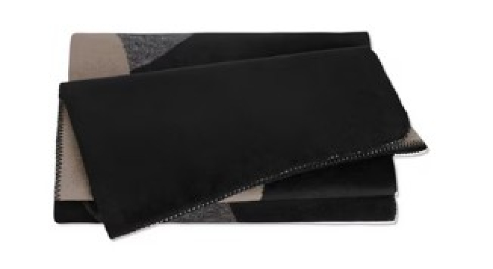 Preview: JOOP! Wohndecke Fabrics Studio '002' 150 x 200 cm Schwarz