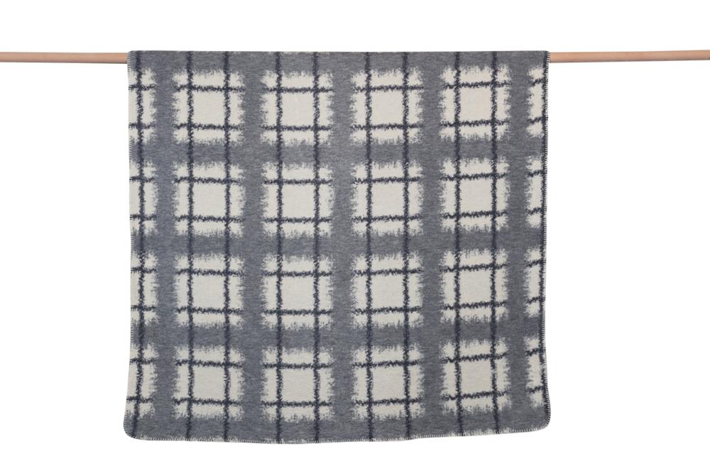 David Fussenegger Kurzflor- Wohndecke Savona 'Karo Mohair Optik' 150 x 200 cm