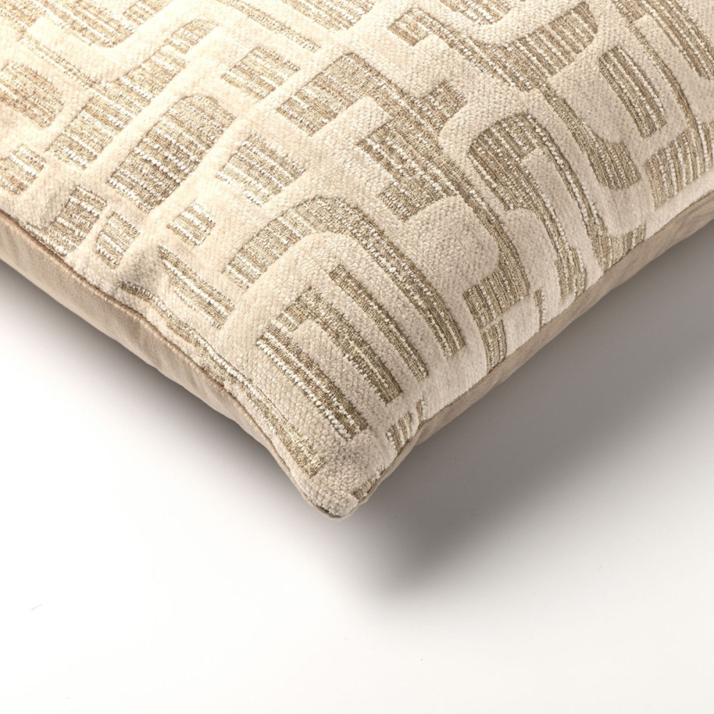 Preview: Dutch Decor Kissenhülle 'Fabia' 45 x 45 cm Sesame - Braun, Beige