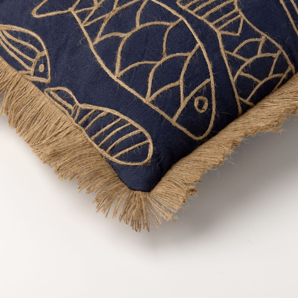 Preview: Dutch Decor Kissenhülle 'Nemo' 45 x 45 cm Spellbound - Blau