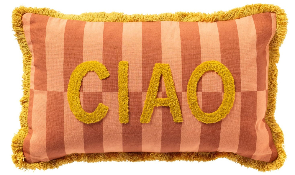 Dutch Decor Kissenhülle 'Ciao' 30 x 50 cm Melon - Orange