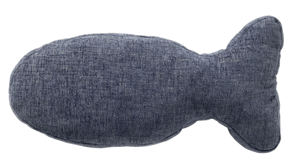 Preview: Dutch Decor gefülltes Kissen Fisch 'Fish' 45 x 22 cm Indian Teal - Blau