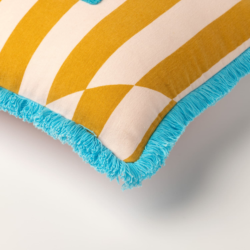 Preview: Dutch Decor Kissenhülle 'Salut' 30 x 50 cm Mineral Yellow - Gelb