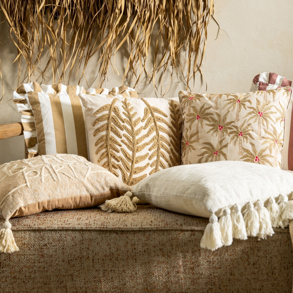 Dutch Decor Kissenhülle 'Bella' 45 x 45 cm Irish Cream - Beige