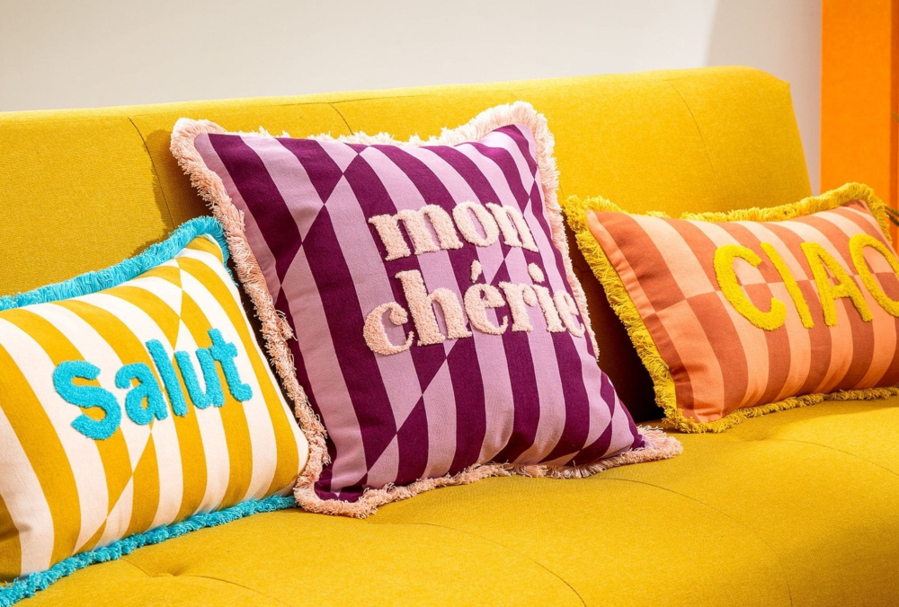 Dutch Decor Kissenhülle 'Ciao' 30 x 50 cm Melon - Orange