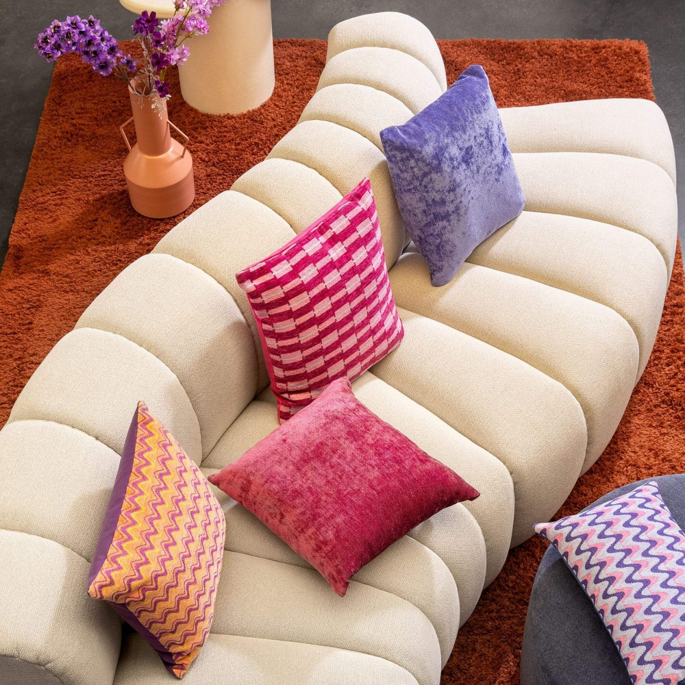 Dutch Decor Kissenhülle 'Aldo' 45 x 45 cm Melon - Orange