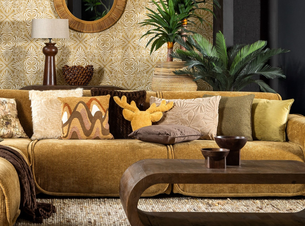Preview: Dutch Decor Kissenhülle 'Jurre' 40 x 60 cm Irish Cream - Beige