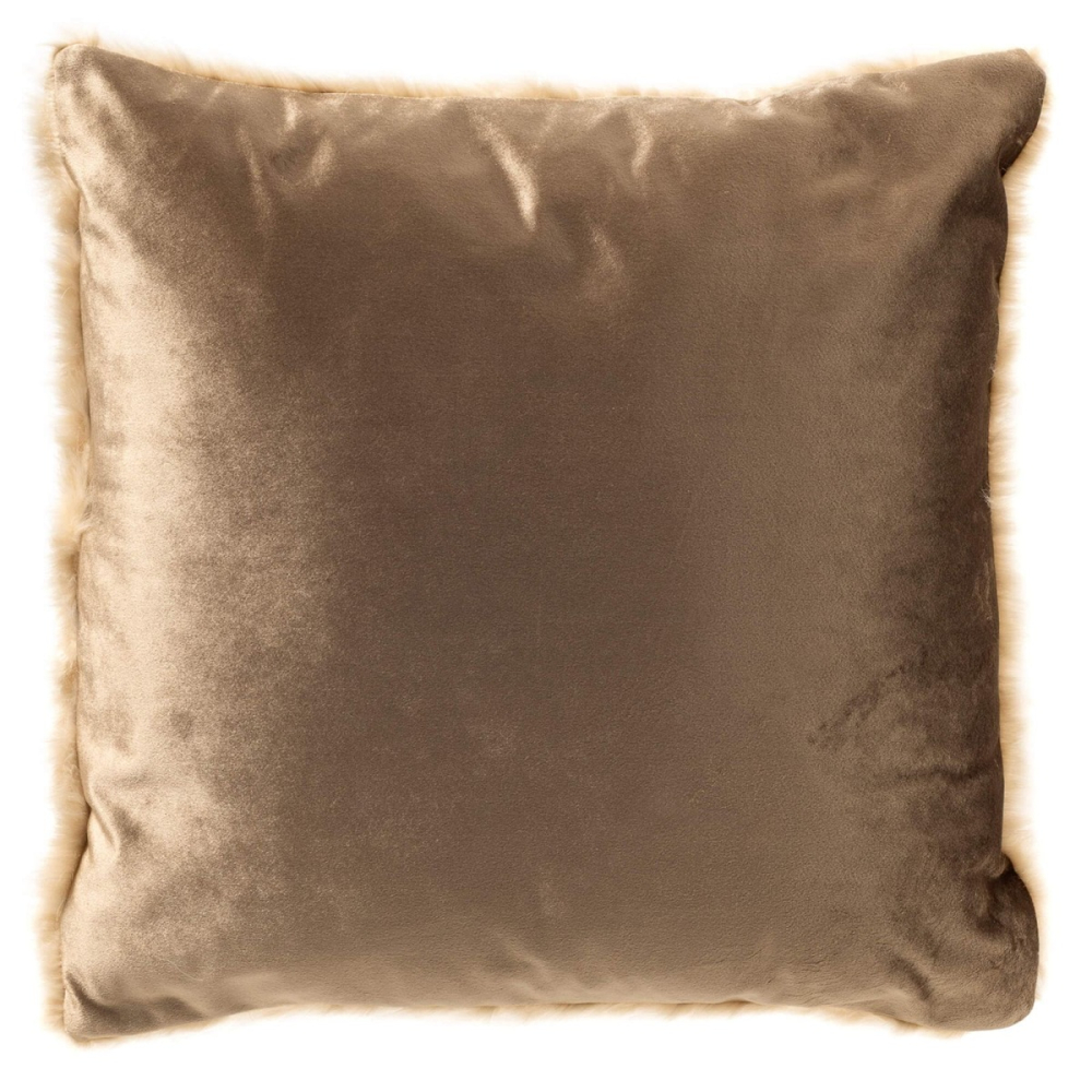 Preview: Dutch Decor Kissenhülle 'Benja' 45 x 45 cm Bleached Sand - Beige