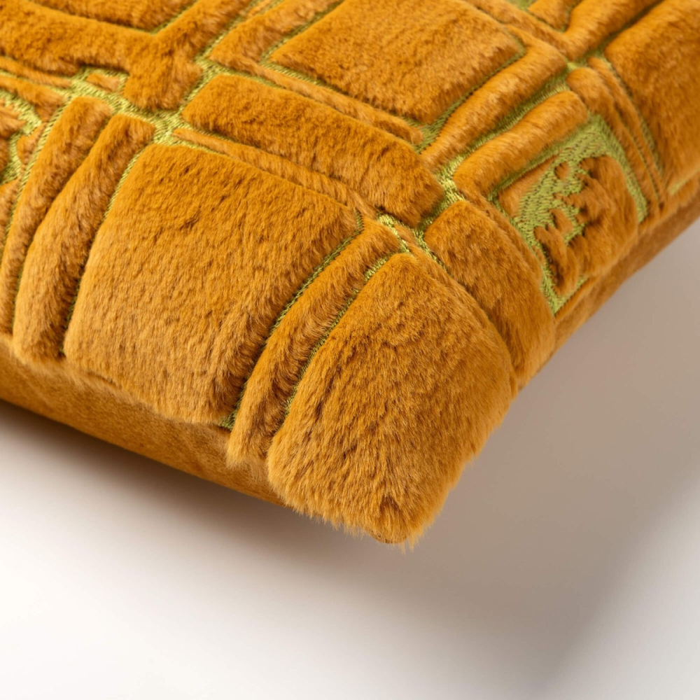 Preview: Dutch Decor Kissenhülle 'Doron' 30 x 50 cm Buckthorn Brown - Braun