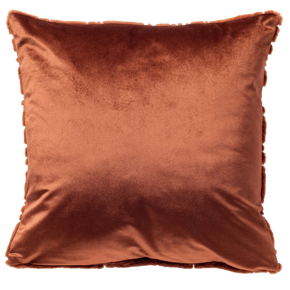 Preview: Dutch Decor Kissenhülle 'Doron' 45 x 45 cm Brown Patina - Braun