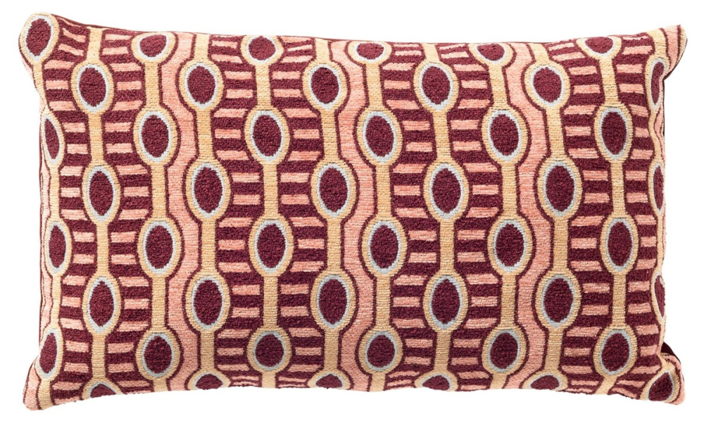 Dutch Decor Kissenhülle 'Liro' 30 x 50 cm Maroon Banner - Rot