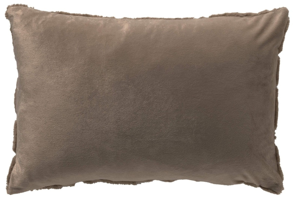 Preview: Dutch Decor Kissenhülle 'Quinn' 40 x 60 cm Driftwood - Taupe