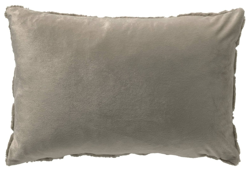 Preview: Dutch Decor Kissenhülle 'Quinn' 40 x 60 cm Driftwood - Taupe