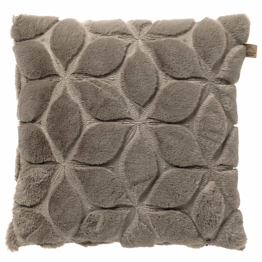 Dutch Decor Kissenhülle 'Quinn' 45 x 45 cm Driftwood - Taupe