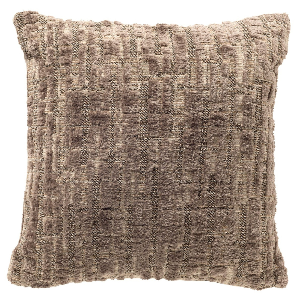 Dutch Decor Kissenhülle 'Remus' 45 x 45 cm Driftwood - Taupe