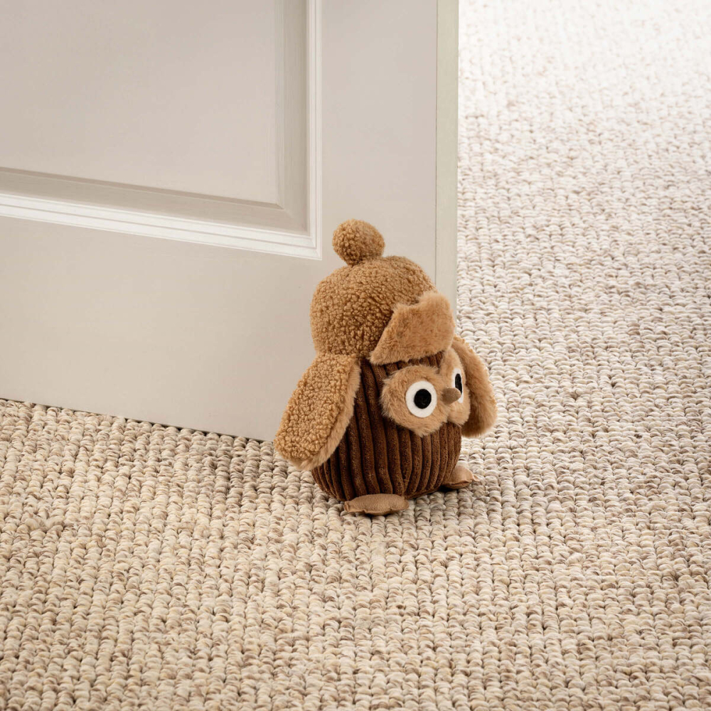 Preview: Textino Türstopper Eule 'Jagger' 23 cm Tobacco Brown - Braun