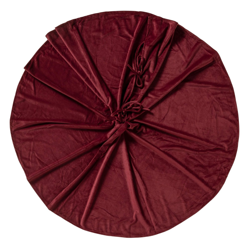 Preview: Textino Weihnachtsbaumdecke 'Lumi' 120 cm Biking Red - Rot