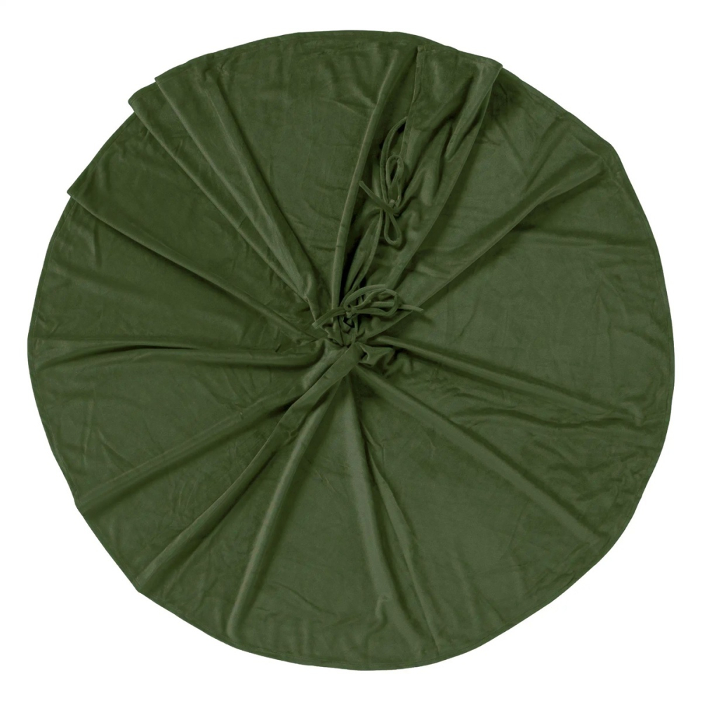 Preview: Textino Weihnachtsbaumdecke 'Lumi' 120 cm Bronze Green - Grün