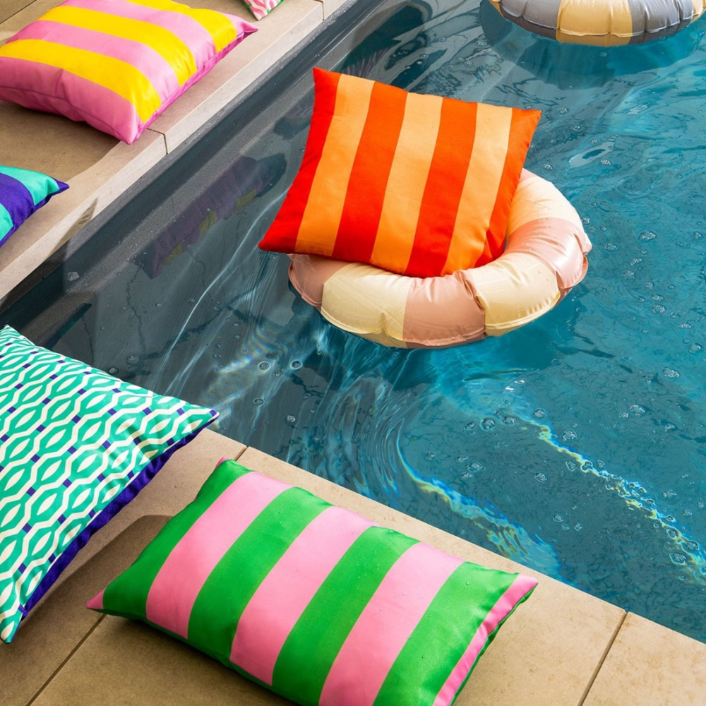 Preview: Textino Kissenhülle 'Appollo' 45 x 45 cm Cherry Tomato - Rot, Orange