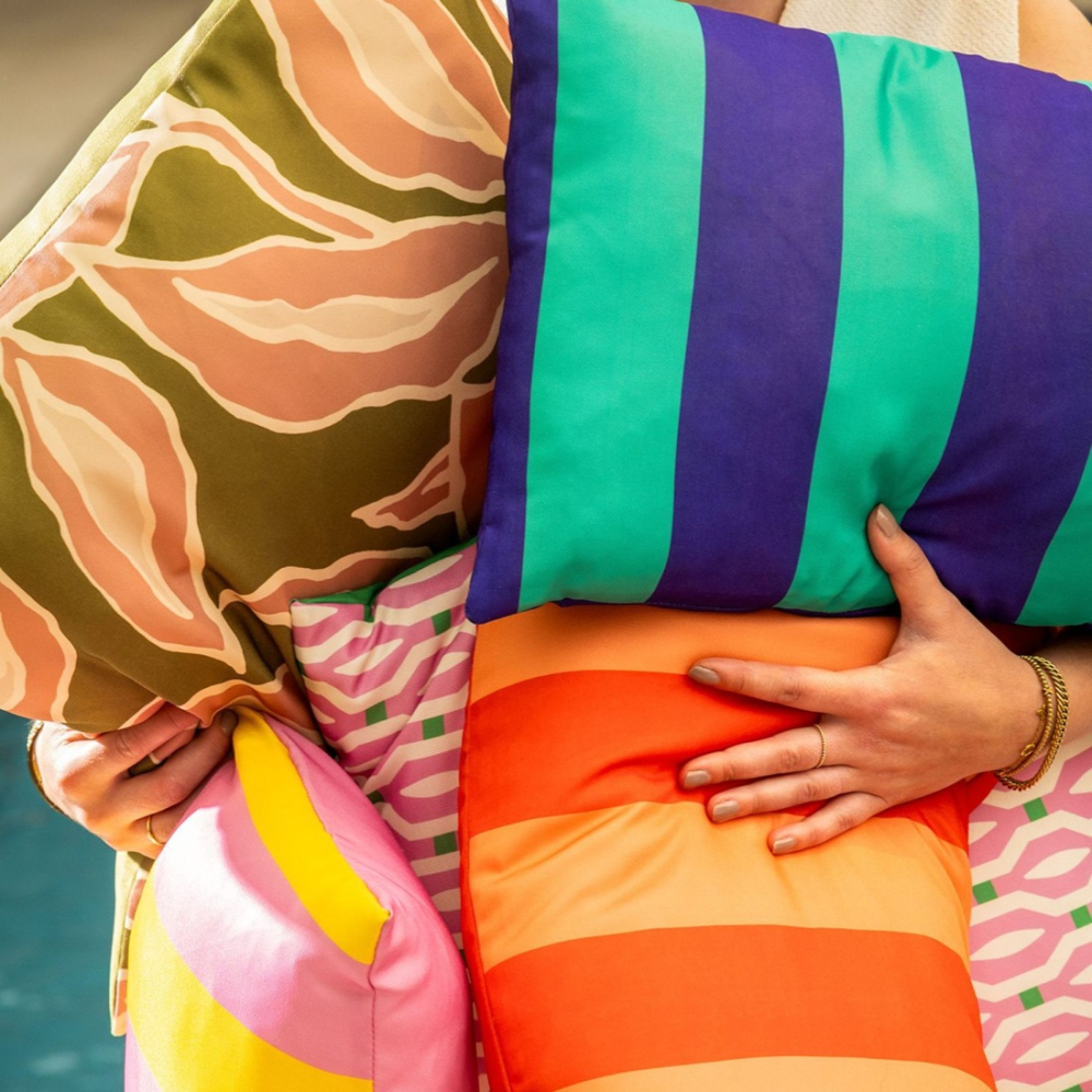 Preview: Textino Kissenhülle 'Appollo' 30 x 50 cm Vivid Green - Grün, Blau