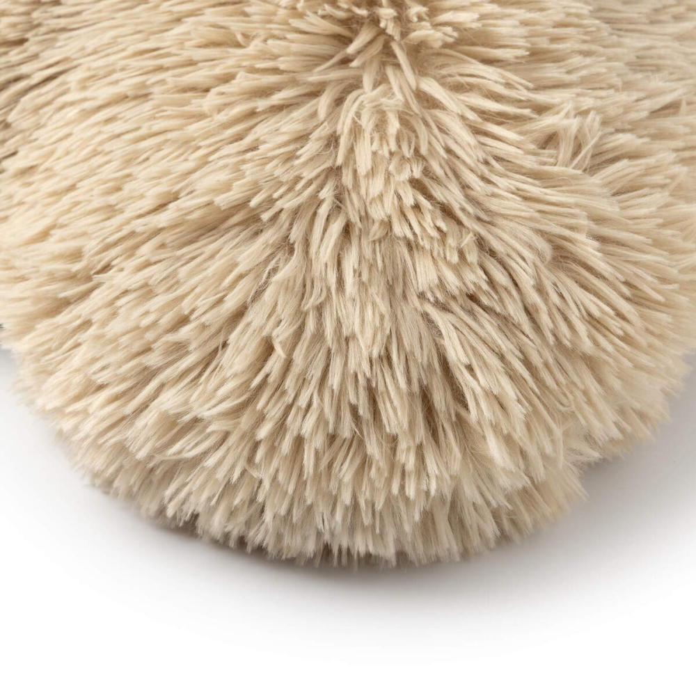 Preview: Textino gefülltes Kissen Herz 'Hart' 40 x 45 cm Bleached Sand - Beige