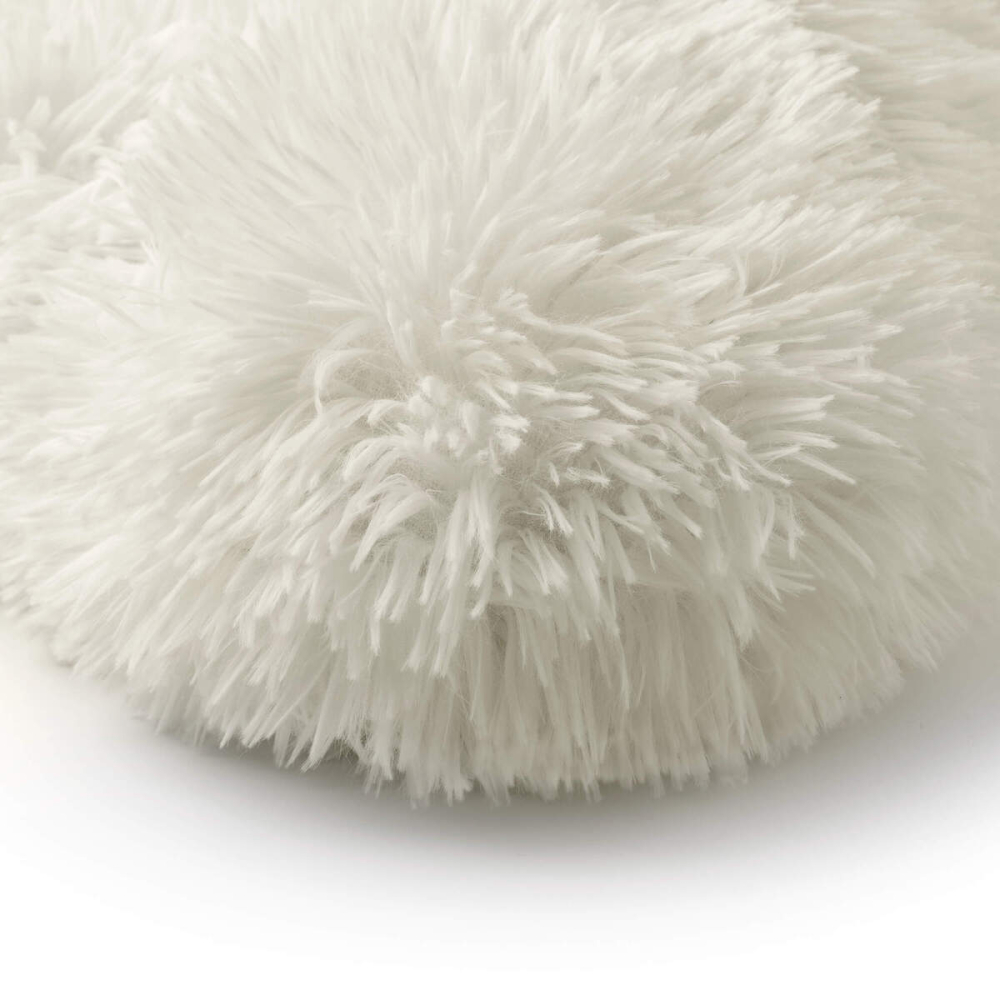 Preview: Textino gefülltes Kissen Herz 'Hart' 40 x 45 cm Snow White - Weiß