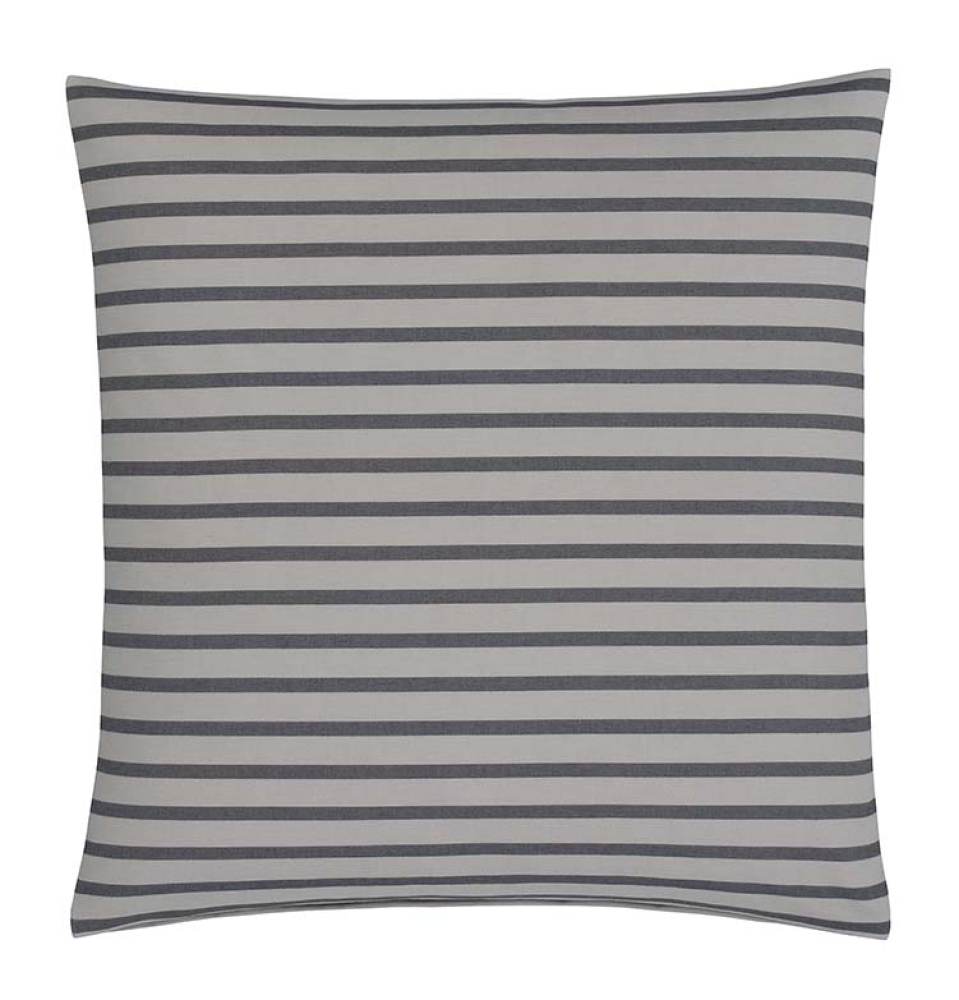 Preview: elegante Soft- Flanell Bettwäsche 'Inverness' 135 x 200 cm Kiesel - Grau