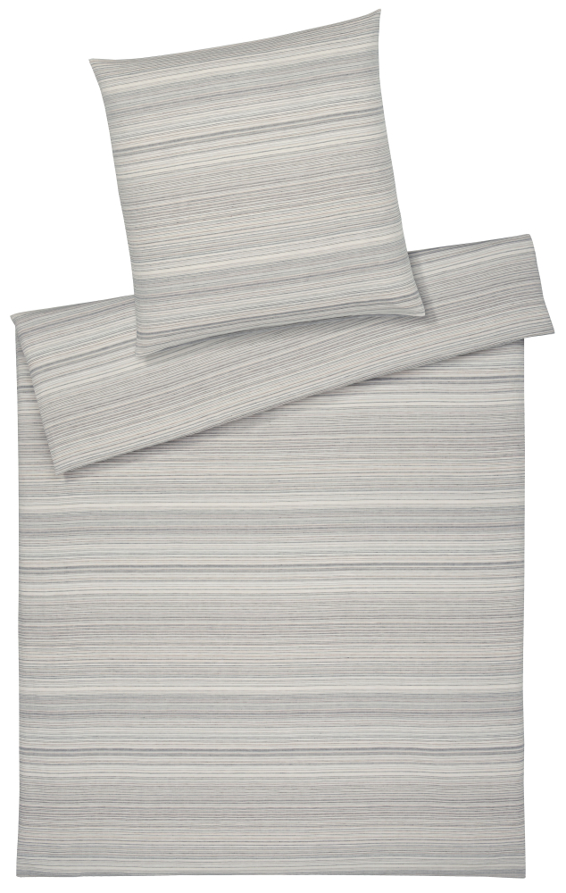 elegante Halbleinen Bettwäsche 'Flair' 135 x 200 cm Natural