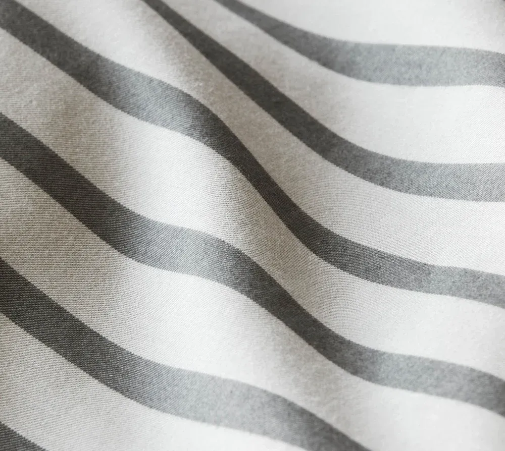 elegante Soft- Flanell Bettwäsche 'Inverness' 135 x 200 cm Kiesel - Grau