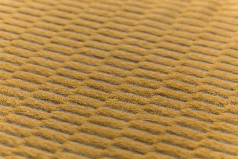 David Fussenegger Wohndecke Plaid Carla 'Grid' 135 x 200 cm Gold