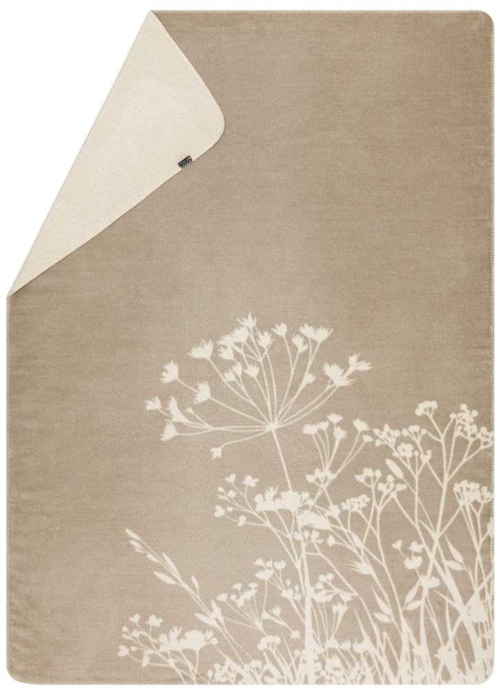 David Fussenegger Wohndecke Bamboo 'Gräser' 150 x 200 cm Natur- Beige