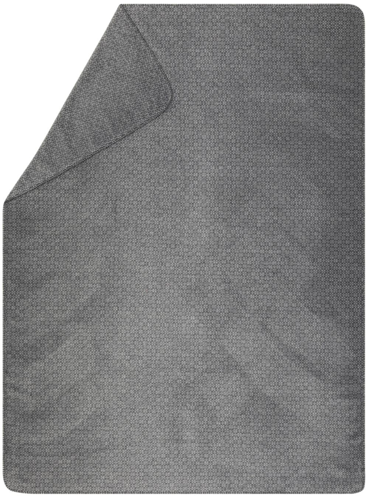 David Fussenegger Wohndecke Bamboo 'Faux Uni' 150 x 200 cm Anthrazit- Grau