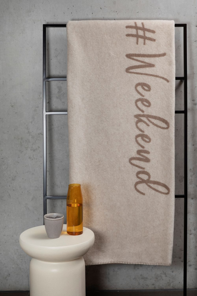 Preview: David Fussenegger Kurzflor- Wohndecke Savona '#Weekend' 150 x 200 cm Chinchilla- Beige