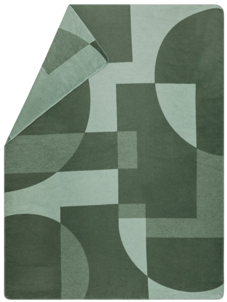 David Fussenegger Kurzflor- Wohndecke Savona 'Geoform' 150 x 200 cm Efeu- Grün