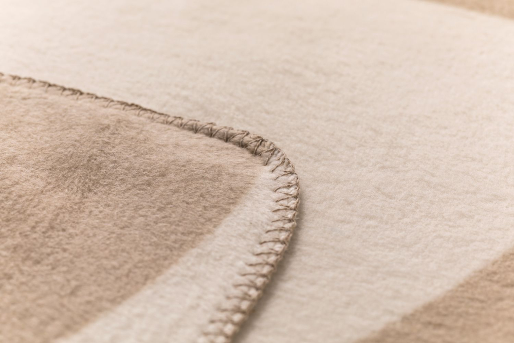 Preview: David Fussenegger Kurzflor- Wohndecke Savona 'Geoform' 150 x 200 cm Natur- Beige